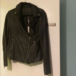 NWT Max Studio leather jacket